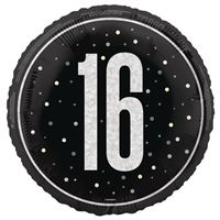 Load image into Gallery viewer, Noir & Silver 16th Birthday Party Set