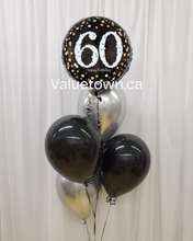 Load image into Gallery viewer, Noir & Silver 60th Birthday Party Set