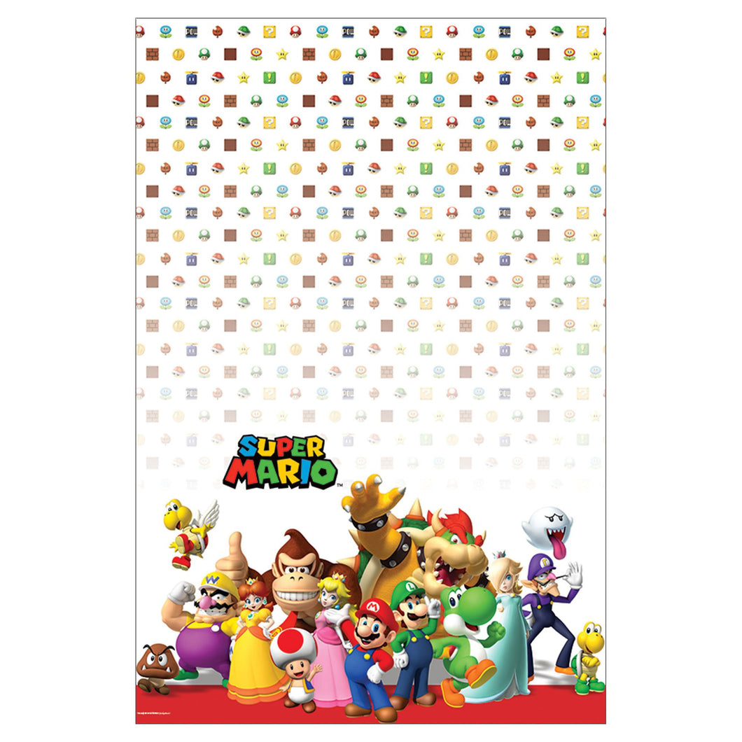 Super Mario Brothers Plastic Tablecover