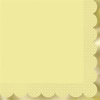 Pastel Yellow & Gold Luncheon Napkins