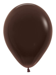 11" Chocolate Brown Latex Balloon - 5ct