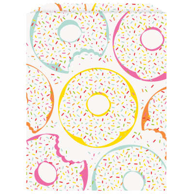 Donut Birthday Party Treat Bags 8ct