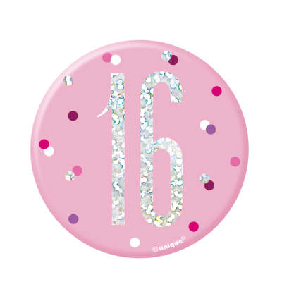 Sweet 16 Birthday Badge