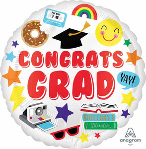Congrats Grad Fun Foil Balloon