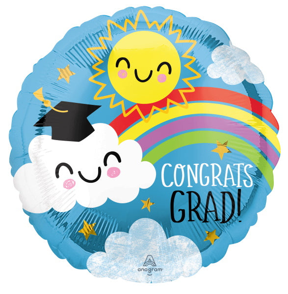 Congrats Grad Sunshine Foil Balloon