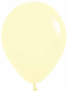 11" Pastel Matte Yellow Latex Balloon - 5ct