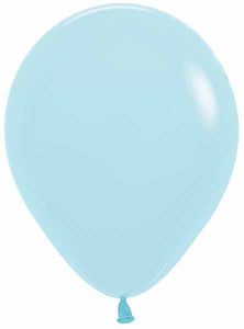 11" Pastel Matte Blue Latex Balloon - 5ct