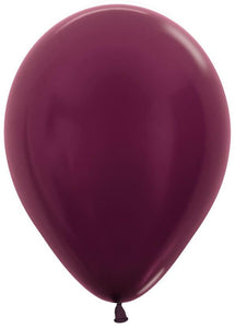 11" Pearl Burgundy Latex Balloon - 5ct