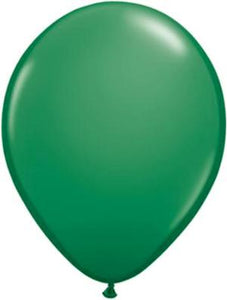 11" Forest Green Latex Balloon - 5ct