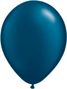 11" Pearl Navy Blue Latex Balloon - 5ct
