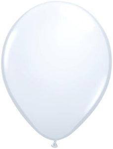 11" White Latex Balloon - 5ct