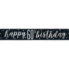 Load image into Gallery viewer, Noir &amp; Silver 60th Birthday Party Set
