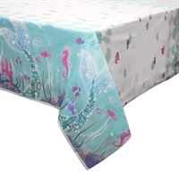 Mermaid Party Plastic Tablecover