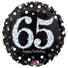 Load image into Gallery viewer, Noir &amp; Silver 65th Birthday Party Set
