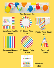 Load image into Gallery viewer, Rainbow Birthday Party Kit
