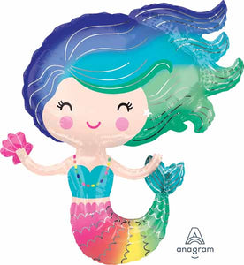 Mermaid Supershape Foil Balloon