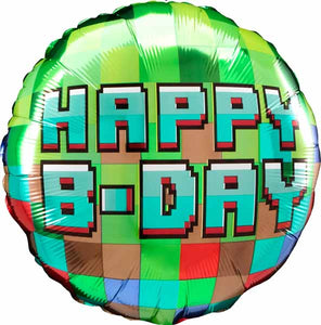 Pixel Party Foil Balloon