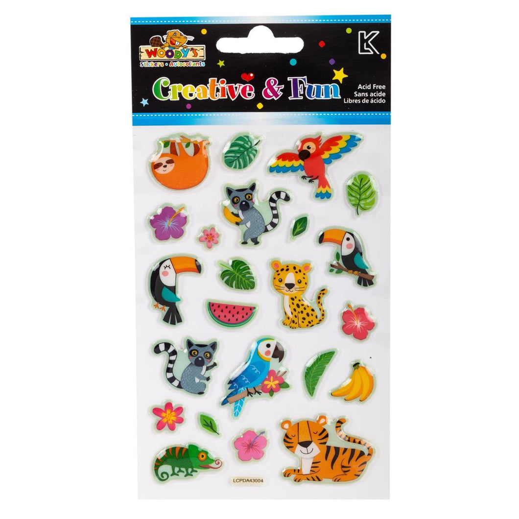 Tropical Animal Stickers