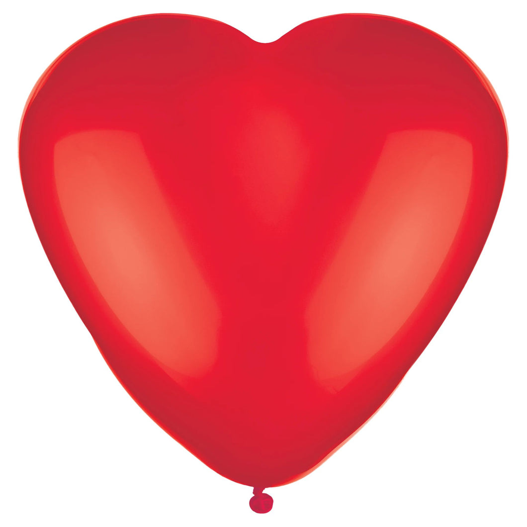 6ct Heart-Shaped Latex Balloons