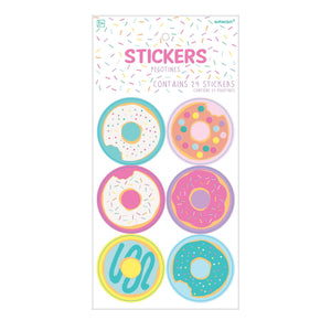 Donut Party Stickers