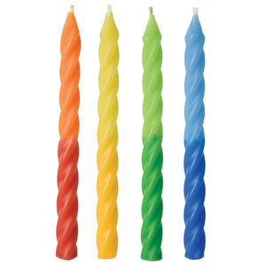 Rainbow Colorblock Candles