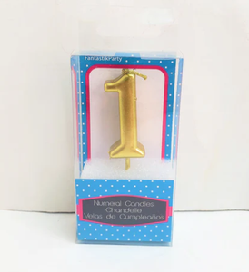 Mini Numeral "1" Candle