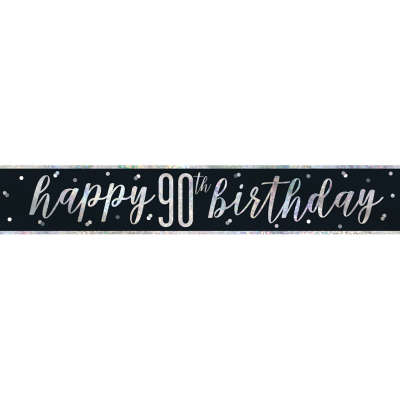 Black & Silver Foil Banner 