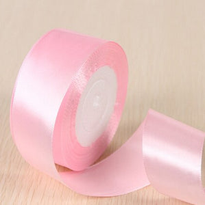 Pink Satin Ribbon - 25mm x 25yards