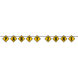 Construction Birthday "Party Zone" Banner 9FT