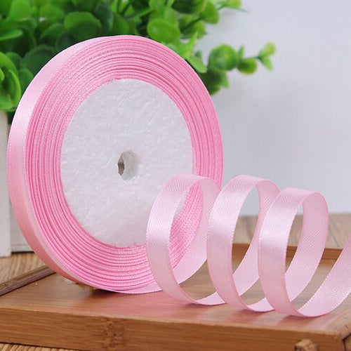 Pink Satin Ribbon - 15mm x 25yards
