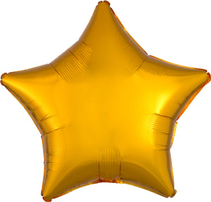 18" Gold Star Shaped Foil Balloon