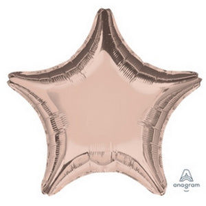 18" Rose Gold Star Shaped Foil Balloon