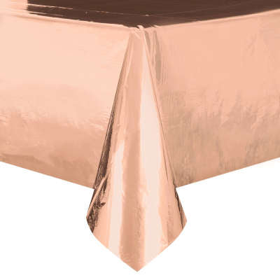 Rose Gold Rectangular Foil Tablecover