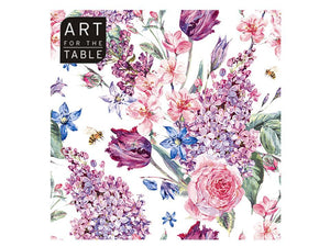 Floral Pattern Luncheon Napkins