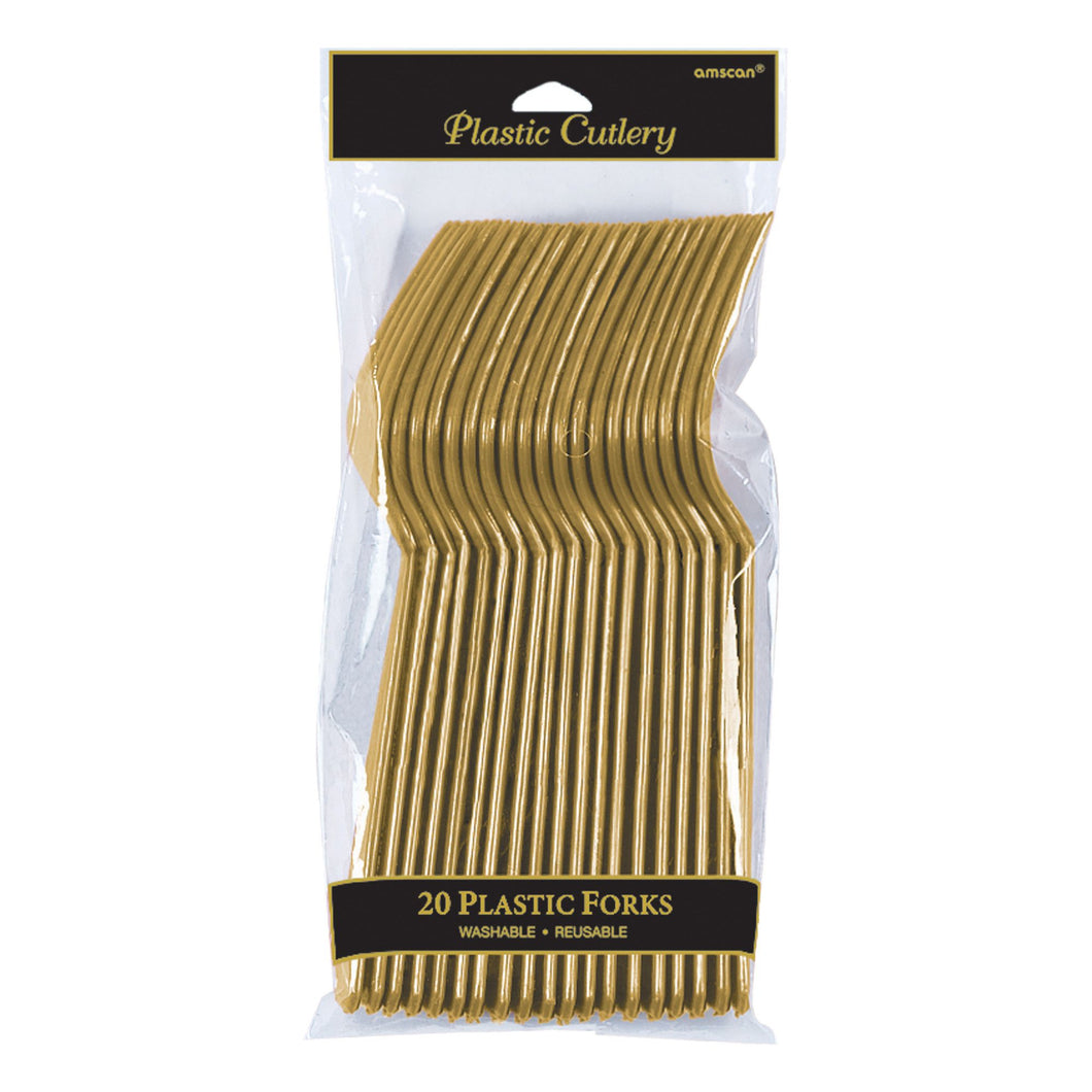 Gold Plastic Forks