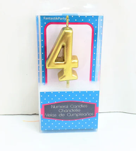 Mini Numeral "4" Candle