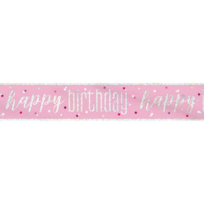 Sweet Pink Foil Banner 