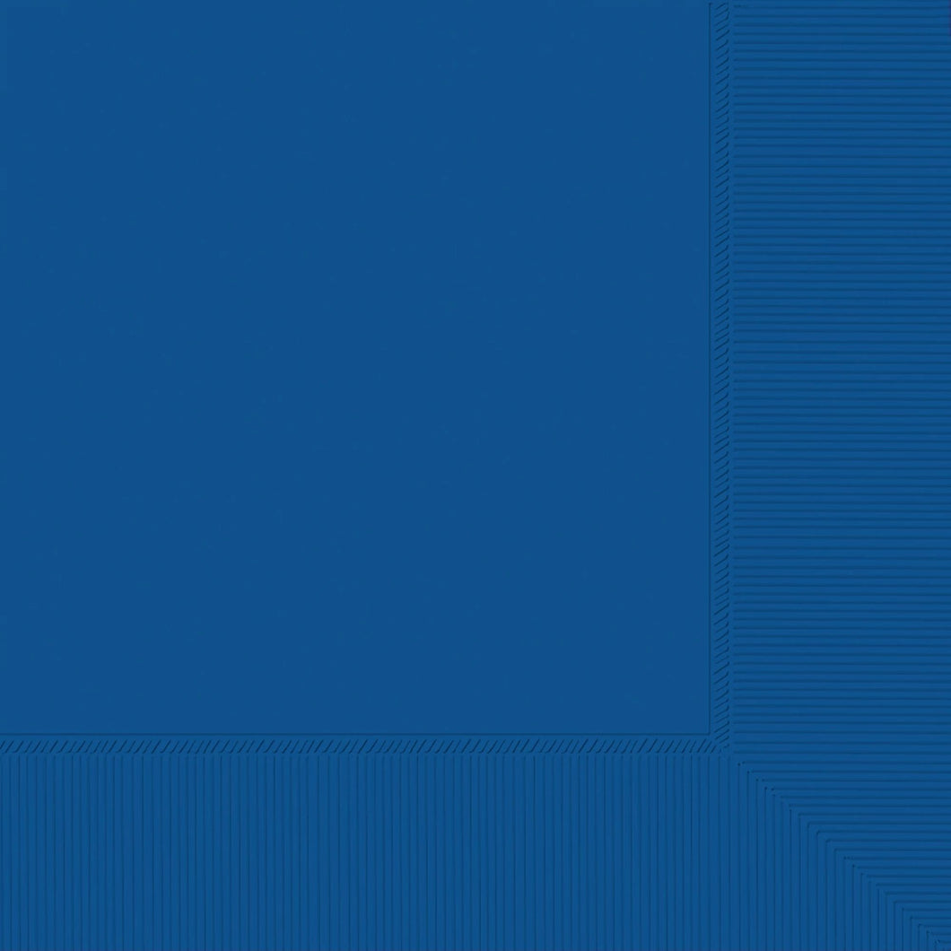 Royal Blue 2-Ply Beverage Napkins - 40 ct