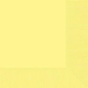Pastel Yellow 2-Ply Beverage Napkins - 40 ct
