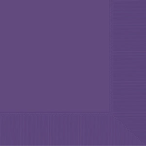 Purple 3-Ply Beverage Napkins - 20 ct