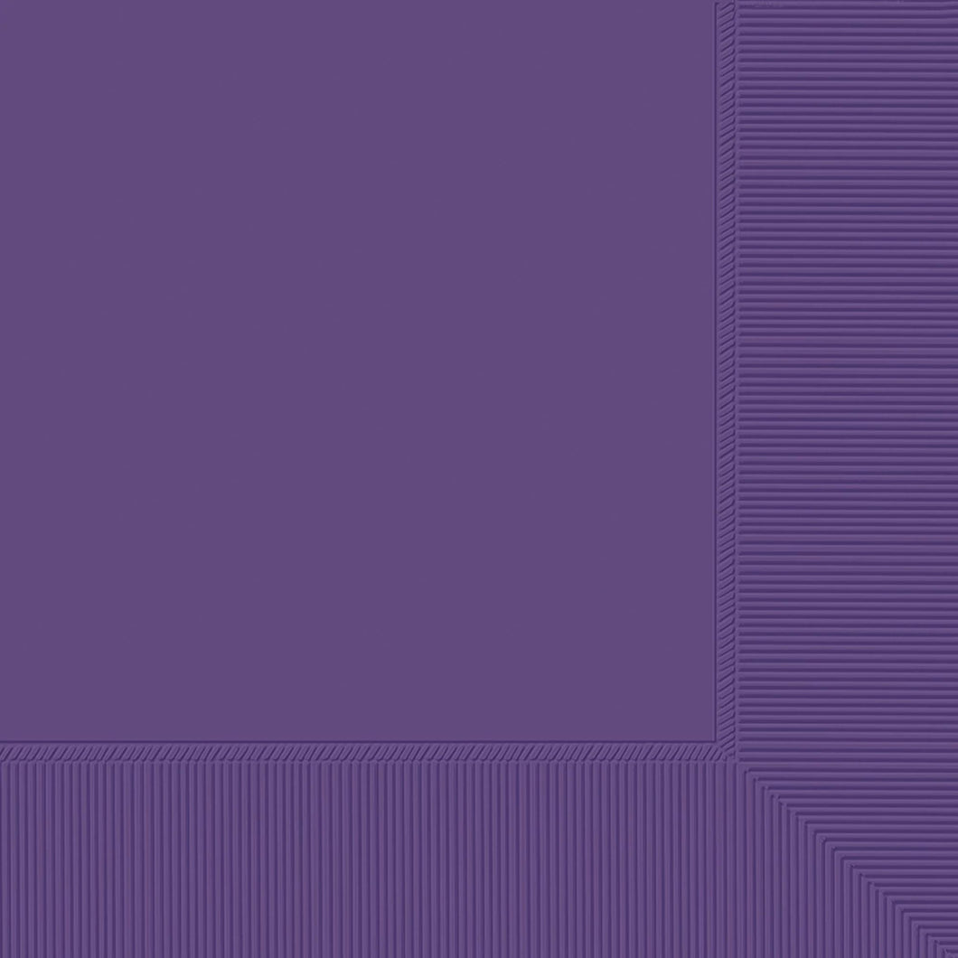 Purple 3-Ply Luncheon Napkins - 20 ct