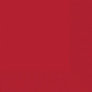 Red 2-Ply Luncheon Napkins - 20 ct