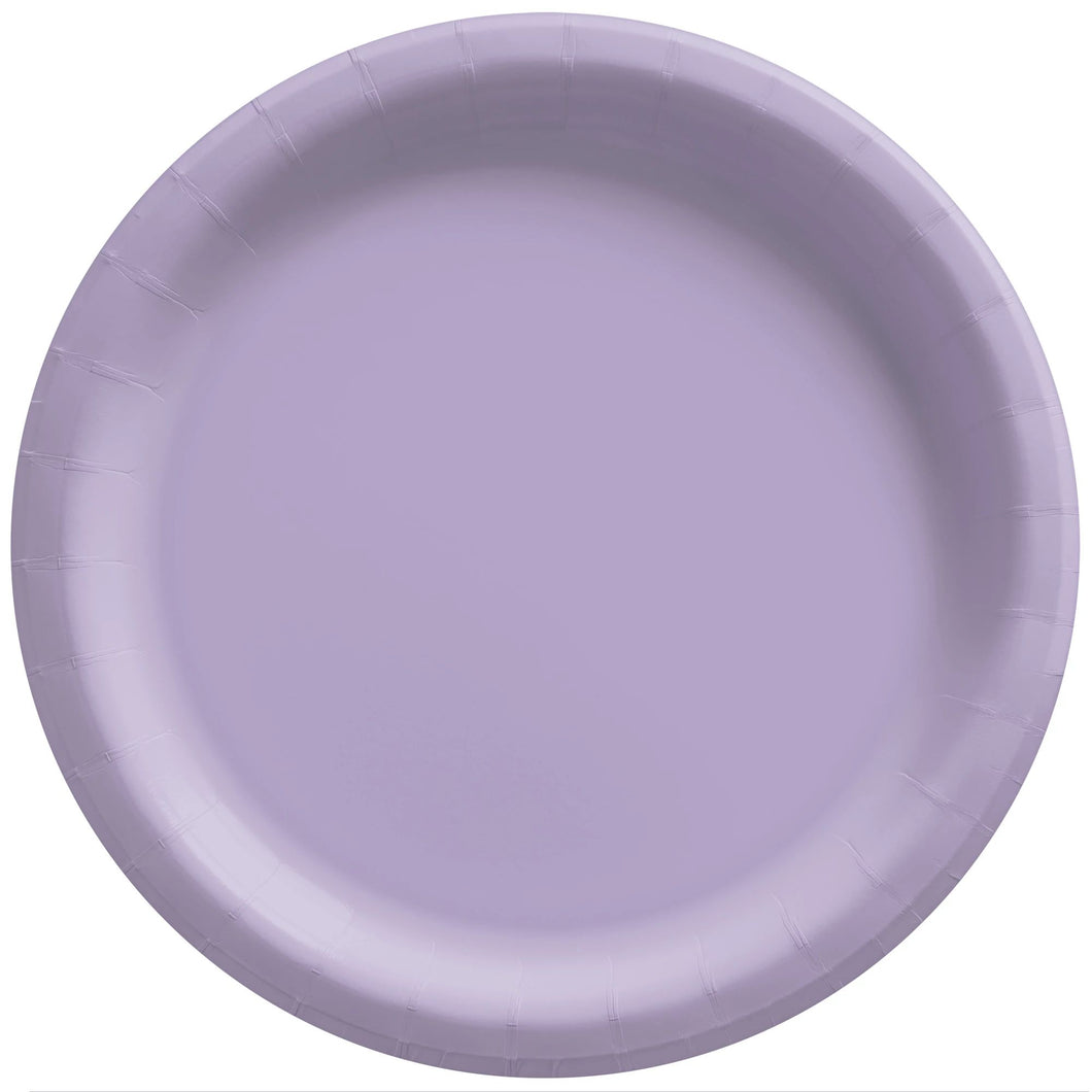 Lavender Round Dessert Paper Plates
