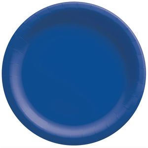Royal Blue Round Dessert Paper Plates