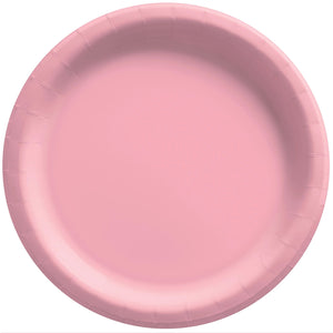 Pink Round Dessert Paper Plates