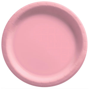 Pink Round Lunch Paper Plates