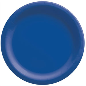 Royal Blue Round Lunch Paper Plates