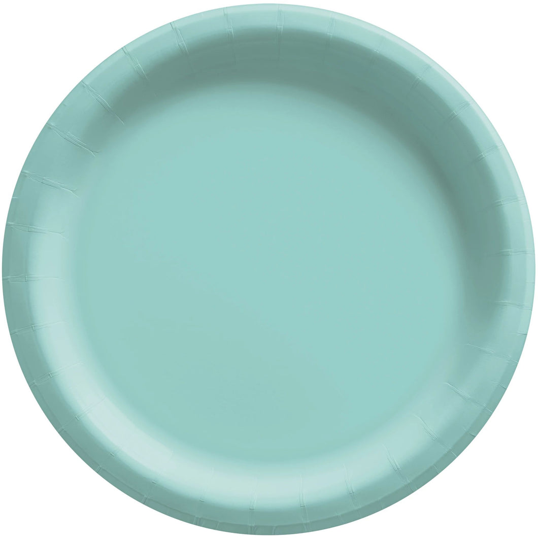 Robin's Egg Blue Round Lunch Paper Plates