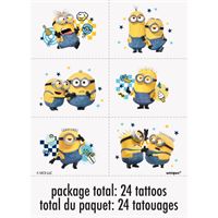Minions Party Tattoo Sheets