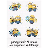 Minions Party Tattoo Sheets